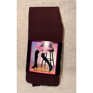 Angelina Burgundy Wine Fashion Over The Knee Stockings One Size B6752 Nylon